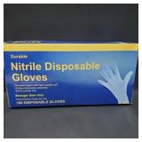 New 100 Ct. Nitrile disposable gloves blue size