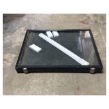 24 x 18 x 2-1/2 latching display box with glass