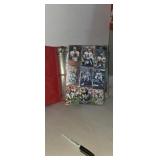 1990s football card collection with binder ,