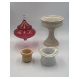 California Originals compote bowl, cranberry