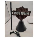 Modern cast iron Harley-Davidson wall belt