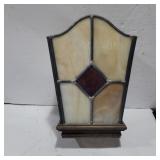 Stained glass light 11in tall 7in across