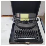 Typewriter with case