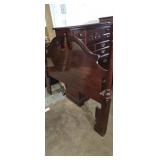 Full size dark wooden head board no rails or