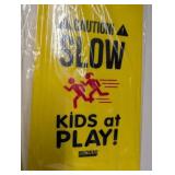 BRAND NEW FOLDING CAUTION SIGN With Handle For