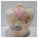 Ransburg pottery hand painted crock cookie jar