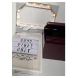 LED White Board light-up frame (bulb style