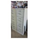 2- Hon 4 drawer metal file cabinets