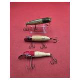 Arnold and 2 Unbranded Wooden Lures
