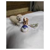 Group of Bethany Lowe German Putz Sheep; bone