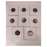 8 Indian Head pennies mixed years