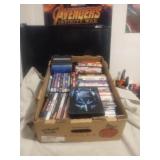 Box Full of Over 50 DvDs and Blue Rays all in