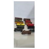 Ho guage model train carts and caboose