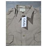 Cabella's Stonewash Canvas Shirt 2XL Tall