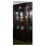 Thomasvile Lighted china cabinet with under