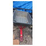 Garden pull behind 5cuft wagon with plastic