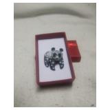 Un Marked Shiney Panda Bear Broach Very nice