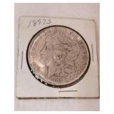 1897 silver Morgan dollar