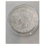 1922 silver peace dollar