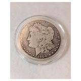 1900 silver Morgan dollar