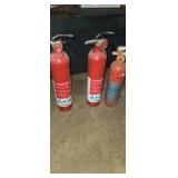 3 - small fire extinguishers