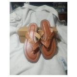 Women's Size 8 Summer SandelsBrown Leather