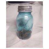 An old Ball Jar With Lid With Over 200 all Older