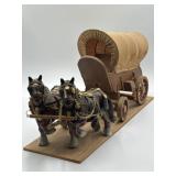 20' x 6' model of a two-horse drawn carriage