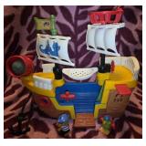Little tykes little people pirate ship. I belive
