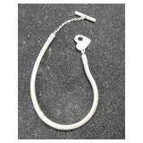 Silver Pandora bracelet marked 925.      .380oz