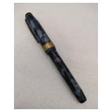 Conway Stewart Blue marble fountain pen Wing flow