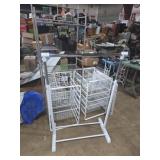 Closet organizer assortment wire baskets , hanger
