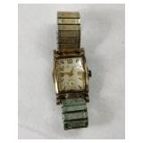 10K gold rolled plated Bulova watch. Marked