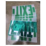 9 Exit Sign Inserts