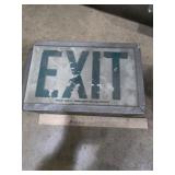 Exit Sign Glass Front