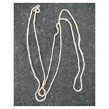 Silver box chain marked 925.   .145oz