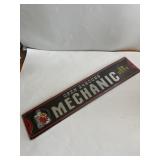 5 in x 24 in metal Mechanics sign