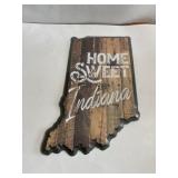 11 in x 17 in metal Indiana sign