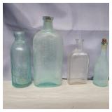4 K&c, Lydia pinkham, pensclur, bluing glass