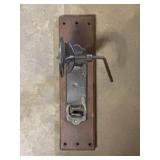 Vulcanizer tire patch clamp vise mounted on 16 x
