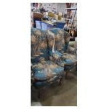 2 Shuford furniture Co. Wing back floral pattern