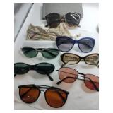 Eight pair sunglasses and readers