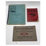 1902, 1938, 1946 machinery and tools booklets