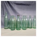 11 Coca-cola glass bottle monon and Logansport