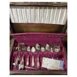 Community plate White Orchid pattern silverplate