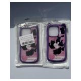 2 NEW  iPhone 14 Pro phone protectors purple