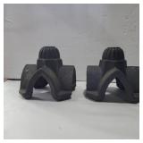 Cast iron bases/fence post tops not sure 5.5in