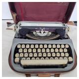 Royal lite typewriter with case