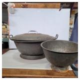 Dough riser bowl and strainer