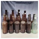12 Columbia brewing Logansport glass bottles